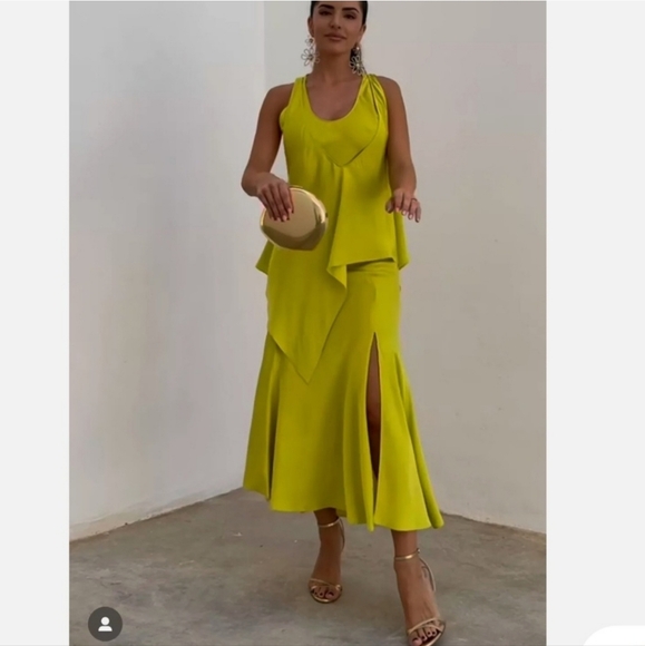 ZARA FLOWY DRESS WITH CAPE SIZE S - Picture 8 of 14